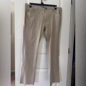 Linksoul Pants Size 36R Tan Stretch Performance Golf Leisure Smart Casual
